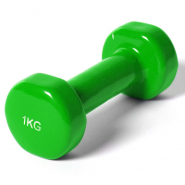Гантель виниловая Sportex 1 кг (зеленая) B35014 10019649