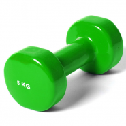 Гантель виниловая Sportex 5 кг (зеленая) B35020 10019655