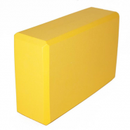 Йога блок полумягкий GETSPORT (желтый) из вспененного ЭВА (A25806) BE100-A 10020500