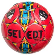 Мяч футбольный Seledt (красный) E32153-1 размер 510021501
