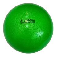 Мяч для художественной гимнастики однотонный 15 см (зеленый с блестками) 10021511