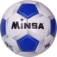 Мяч футбольный Minsa B5-9035 (синий) E39970/5-9035-2 размер 5 10022154