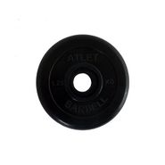 Диск обрезиненный черный MB ATLET d-26 1,25 кг