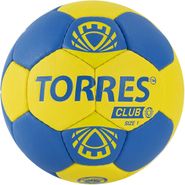 Мяч ганд. &quot;TORRES Club&quot; арт.H32141, р.1, ПУ, 5 подкл. слоев, сине-желтый 1 TORRES H32141