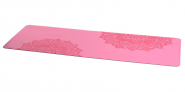 Коврик для йоги INEX Yoga PU Mat полиуретан c гравировкой 185 x 68 x 0,4 см розовый