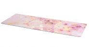 Коврик для йоги INEX Yoga PU Mat полиуретан с принтом 185 x 68 x 0,4 см розовый мрамор с позолотой