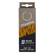 Шнурки для коньков "Blue Sports Titanium Waxed" арт.902062-YL-304, полиэс, 304 см, желтый 304см WARRIOR 902062-YL-304