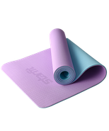 Коврик для йоги и фитнеса FM-201, TPE, 183x61x0,6 см, фиолетовый пастель/синий пастель Starfit ЦБ-00002541