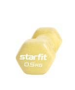 Гантель неопреновая Core DB-201 желтый пастельный, 0,5 кг Starfit УТ-00018828