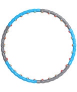 Обруч массажный разборный Core HH-108 с мягкими шариками, серый/синий Starfit УТ-00019067