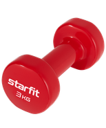 Гантель виниловая DB-101 3 кг, красный Starfit ЦБ-00001450