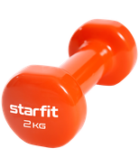Гантель виниловая DB-101 2 кг, оранжевый Starfit УТ-00018823