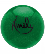 Мяч для художественной гимнастики Amely AGB-303 19 см зеленый с насыщенными блестками УТ-00019947