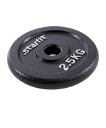 Диск чугунный BB-204  2,5 кг, d=26 мм, черный, 2 шт Starfit УТ-00021239