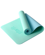 Коврик для йоги и фитнеса FM-201, TPE, 183x61x0,4 см, мятный/синий Starfit ЦБ-00002536