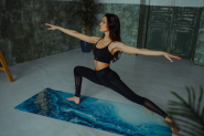 Коврик для йоги INEX Suede Yoga Mat искусственная замша 183 x 61 x 0,3 см небо с позолотой